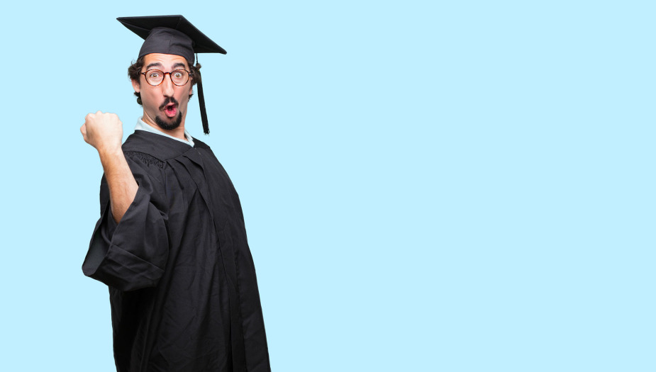 Graduate excited about his academic strengths and weaknesses